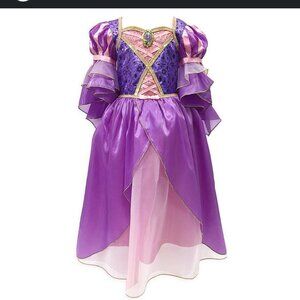 Disney Store Youth Girls Rapunzel Tangled Princess Costume Gown Dress Size 11/12